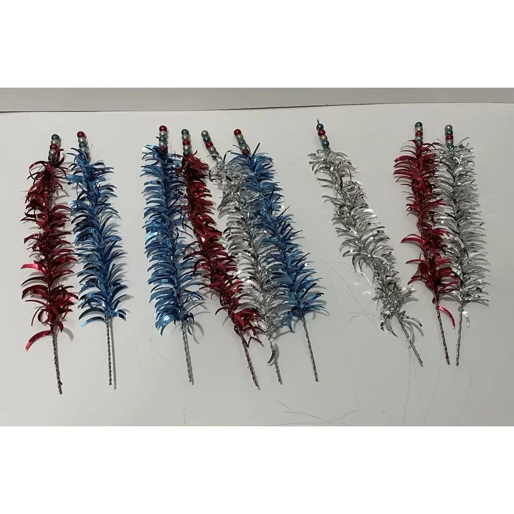 Bethany Lowe Designs Patriotic Tinsel Sparklers LG6709 Uncle Sam Box Set
